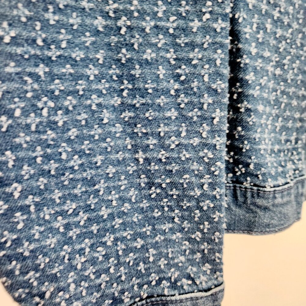 Time and Tru Women's Clip Dot Denim Jacket, Size XL. NWOT. - Picture 4 of 11